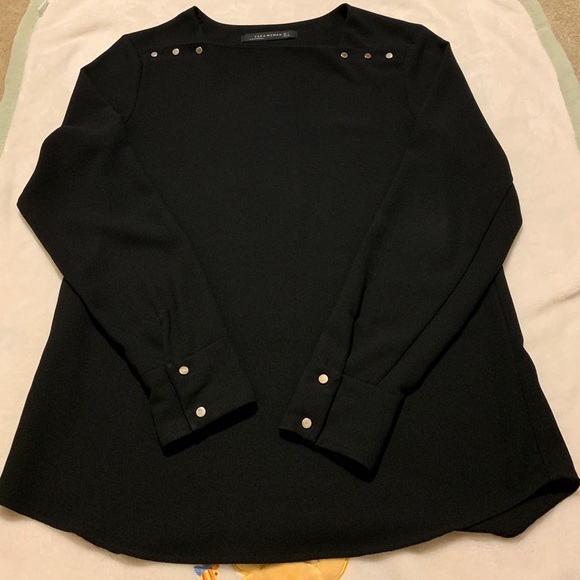 Zara Woman Black Tops - Picture 3 of 7
